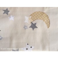 Ύφασμα παιδικό με το μέτρο Dream moon sand 5-2217