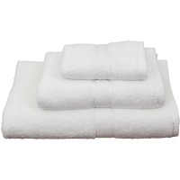 Πετσέτες μονόχρωμες λευκές Viopros Classic 