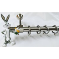 Κουρτινόξυλο παιδικό Looney Tunes Bugs Bunny Φ 25mm nickel