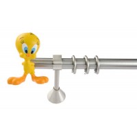 Κουρτινόξυλο παιδικό Looney Tunes Tweety Φ 25mm nickel