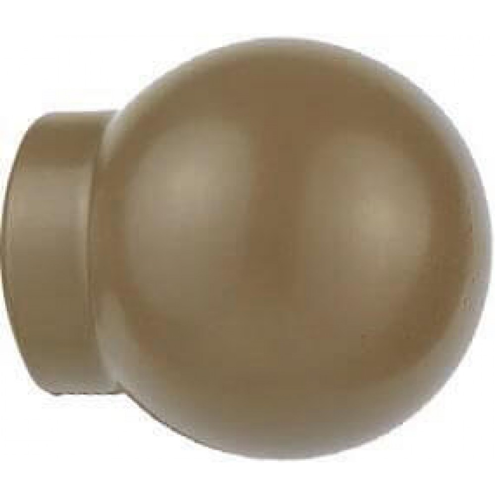 Άκρα-τέρματα κουρτινόξυλων Zogometal color more 0058 olive brown