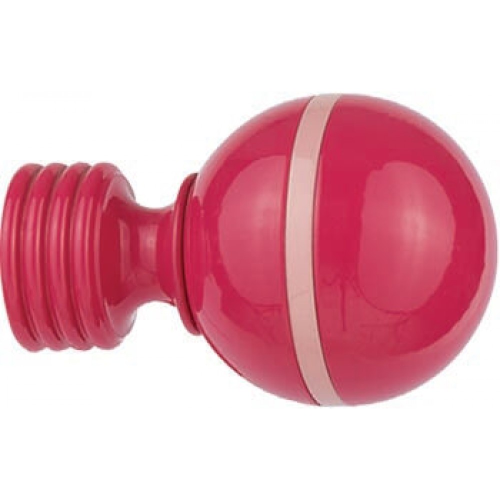 Άκρα-τέρματα κουρτινόξυλων Zogometal color pop 0079 fuchsia pink
