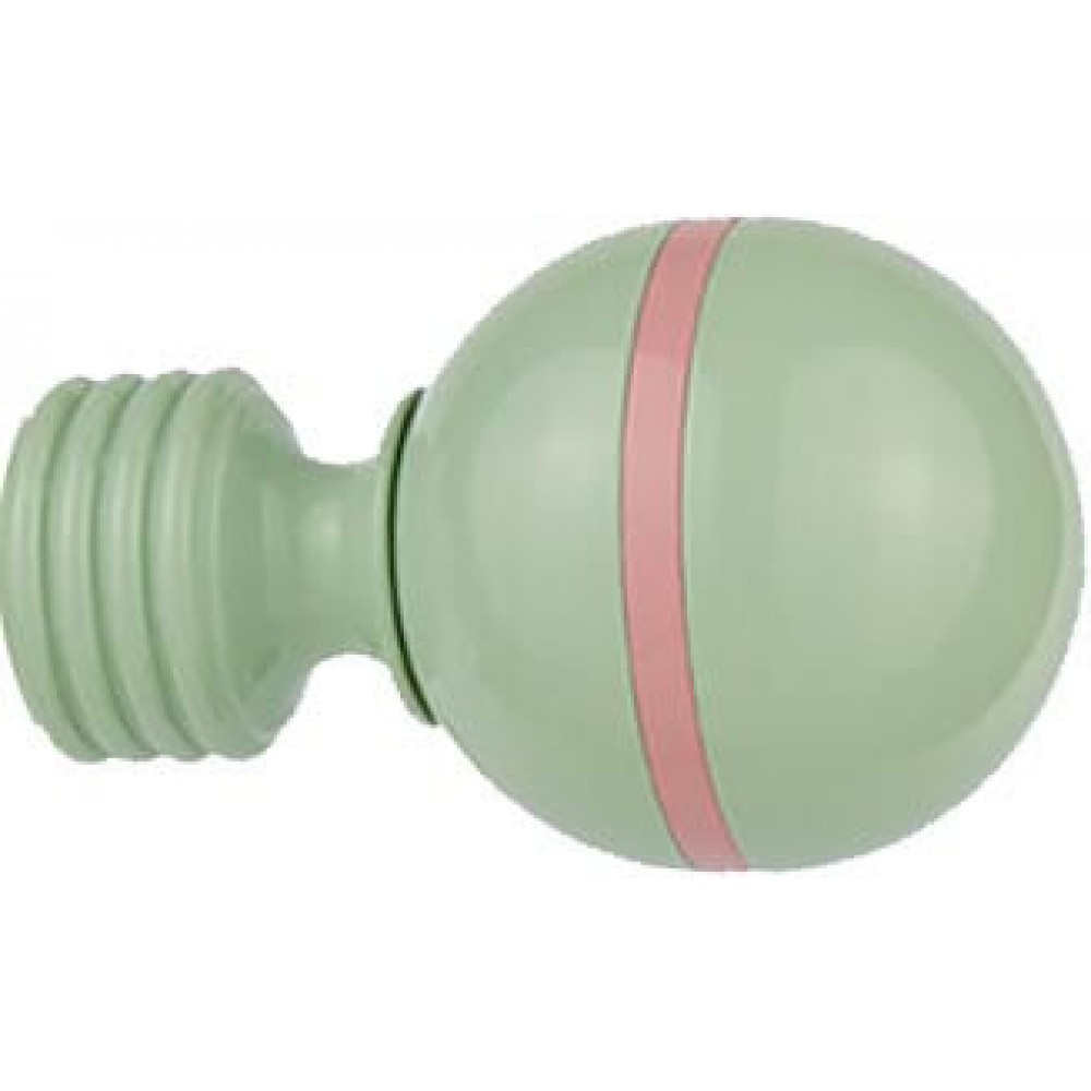 Άκρα-τέρματα κουρτινόξυλων Zogometal color pop 0079 pistacchio pink 