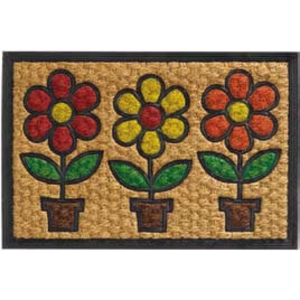 Χαλάκια εισόδου Boucara Decor 092 flowers pots 40x60cm