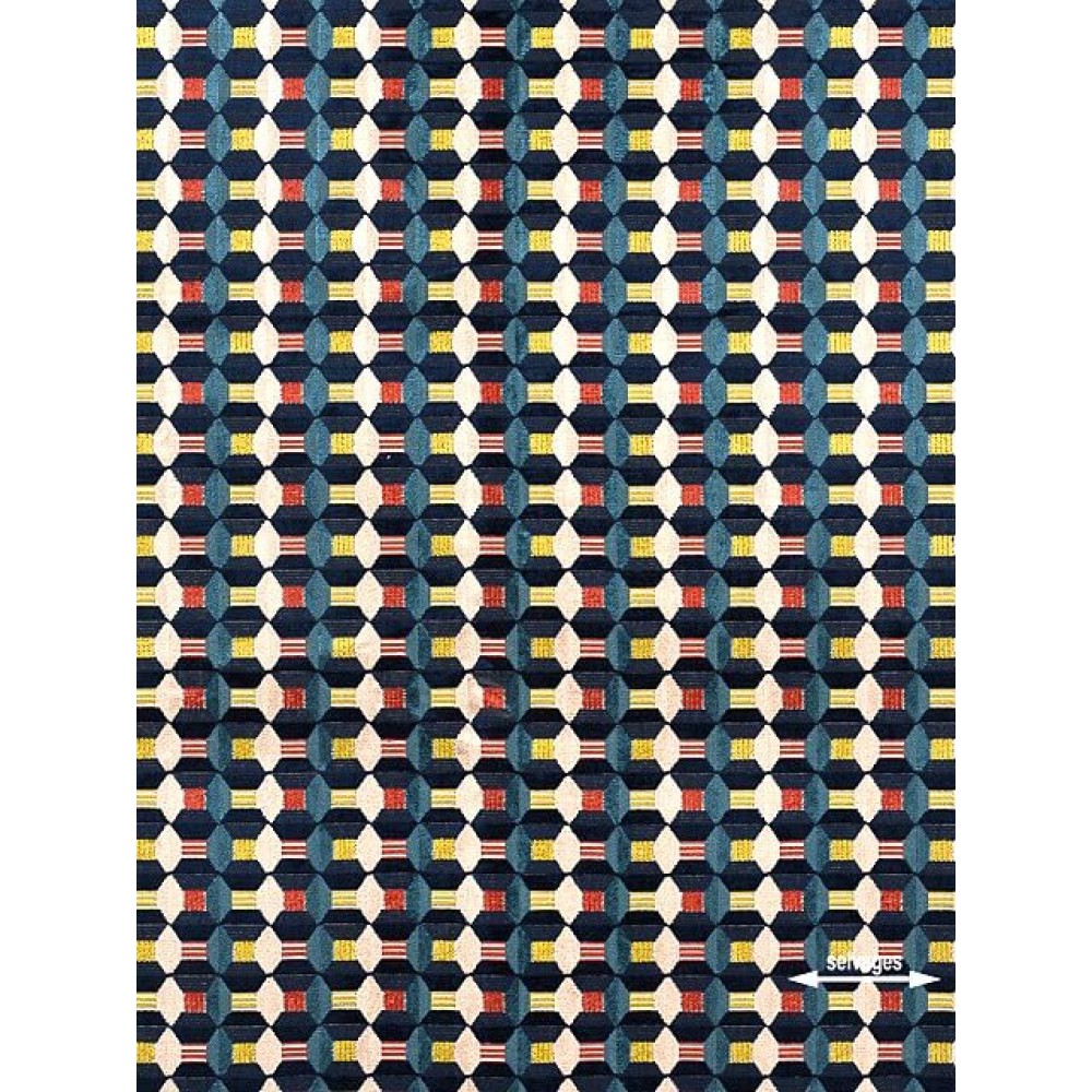Ύφασμα velvet εμπριμέ με το μέτρο 14-3885 Raja 2128