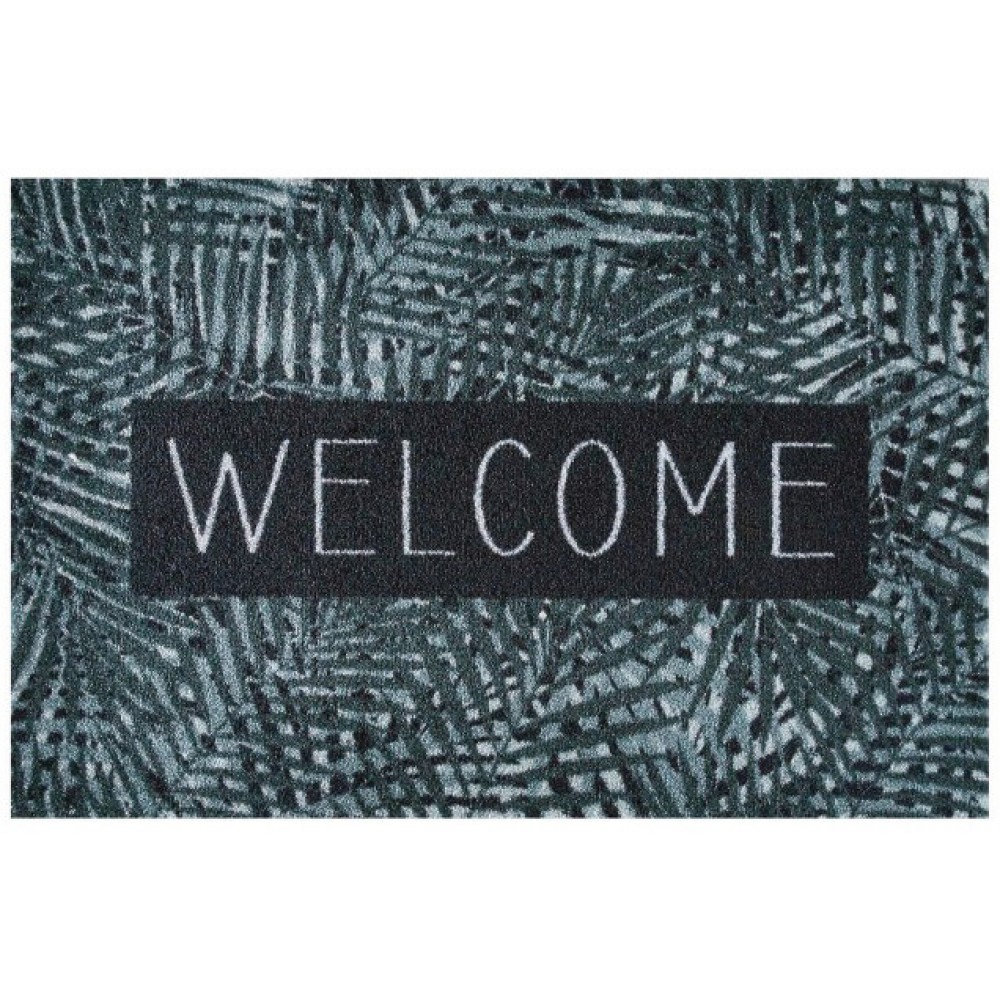 Χαλάκια εισόδου Ambiance 965 leaves welcome grey/green 50x75cm