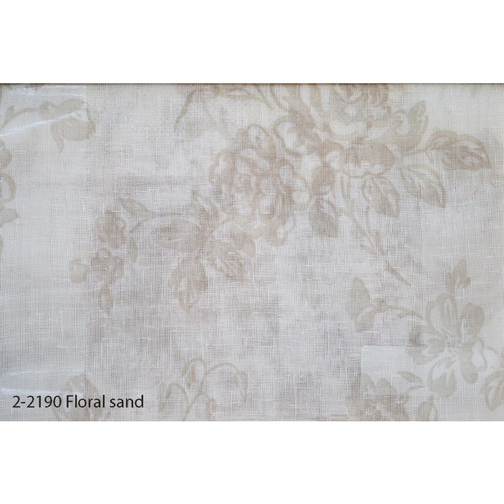 Κουρτίνα εφηβική με το μέτρο Floral Sand 2-2190