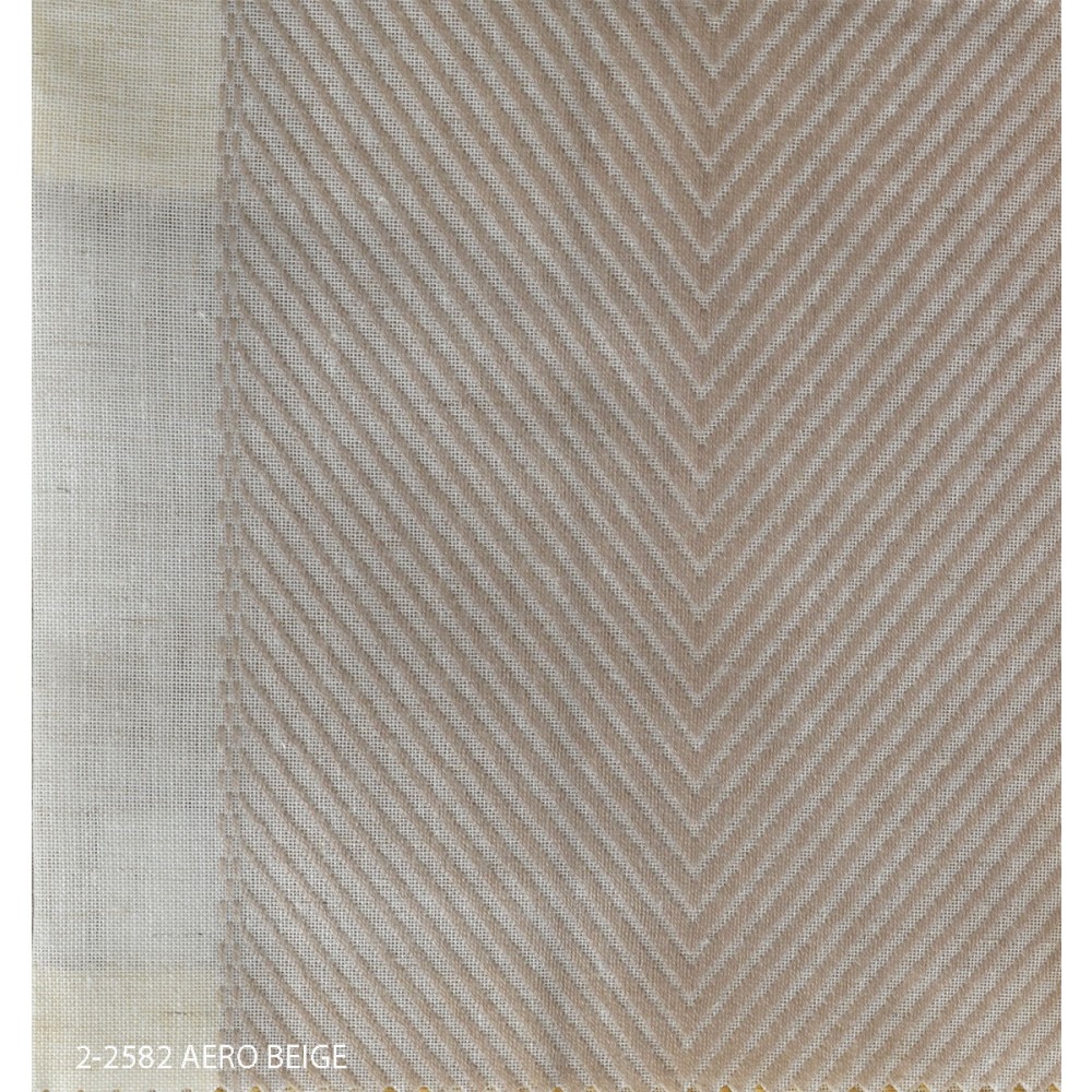 Κουρτίνα 2-2582 Aero beige ριγέ με το μέτρο 