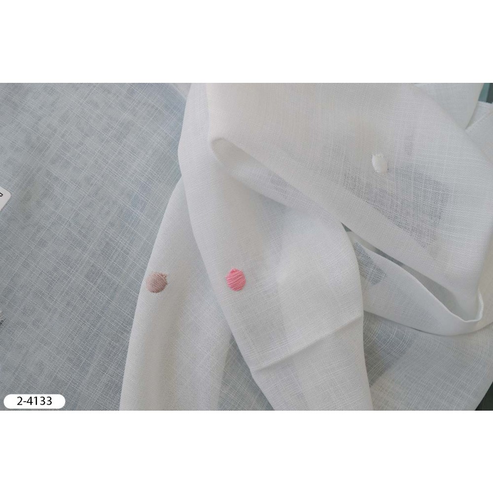 Κουρτίνες με το μέτρο ημιδιάφανες Atelier pink 2-4133