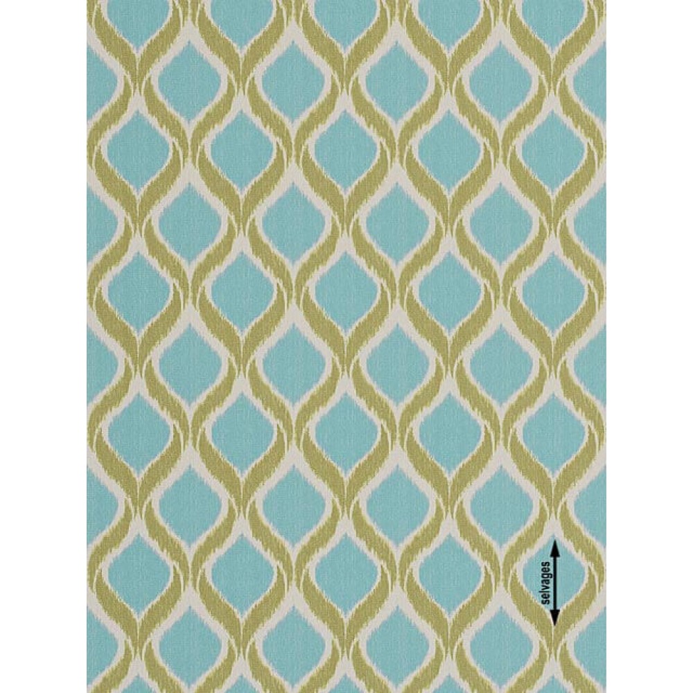 Ύφασμα σταμπάτο μπαρόκ Tisso turquoise 2-4252