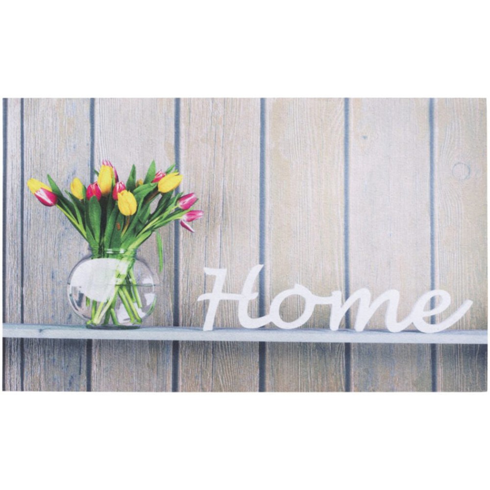 Χαλάκια εισόδου Gallery 011 flowerpot home beige 45x75cm