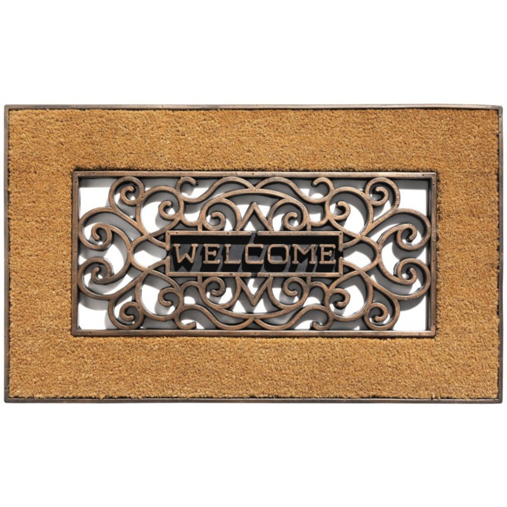 Χαλάκια εισόδου Mathara 002 welcome natural 45x75cm