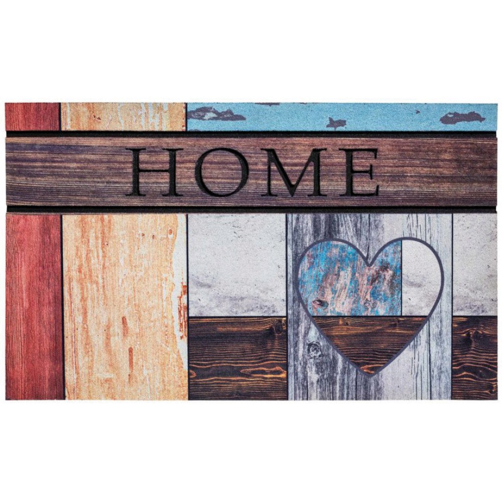 Χαλάκια εισόδου Ecomat 009 top wooden heart 45x75cm