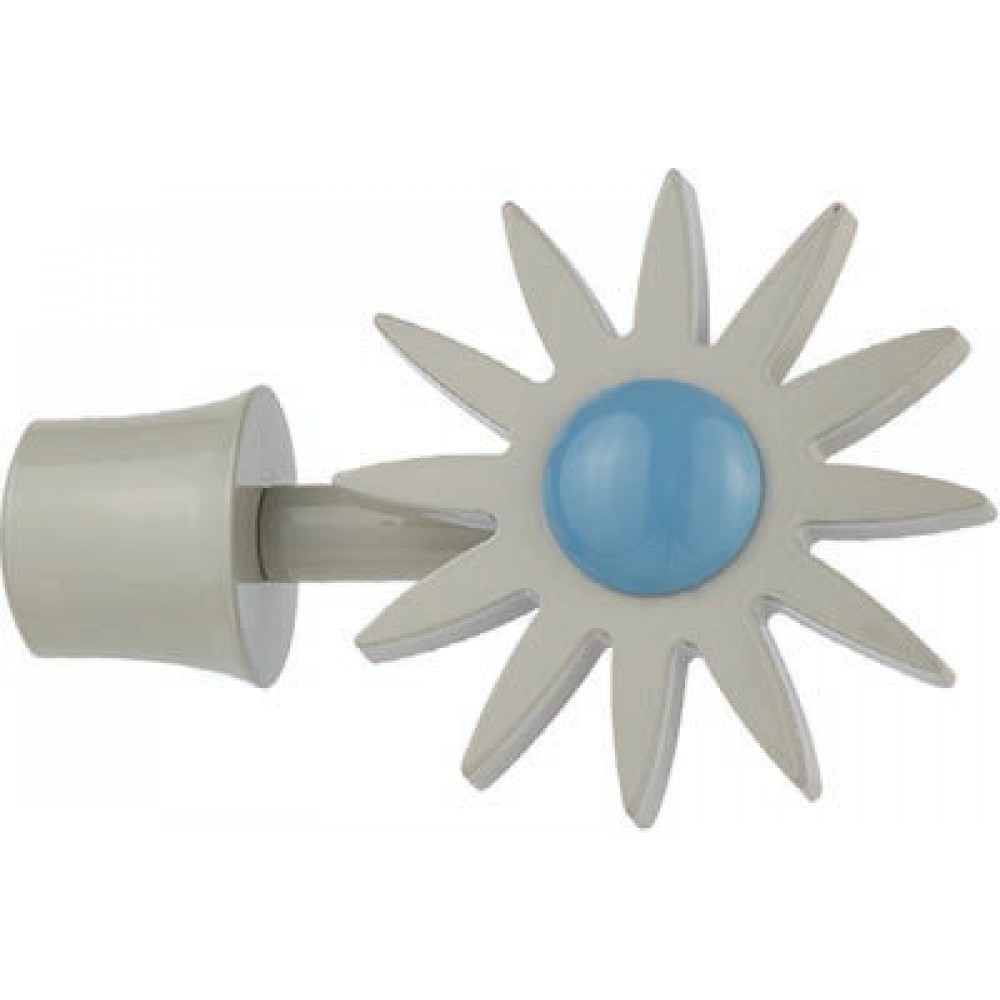 Άκρα-τέρματα κουρτινόξυλων Zogometal color pop 4054 grey aquamarine 