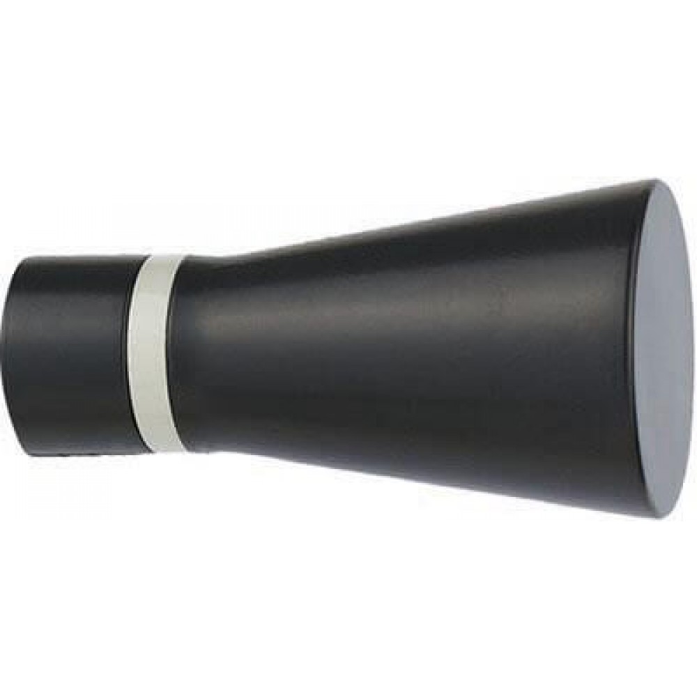 Άκρα-τέρματα κουρτινόξυλων Zogometal color more 4110 off black grey