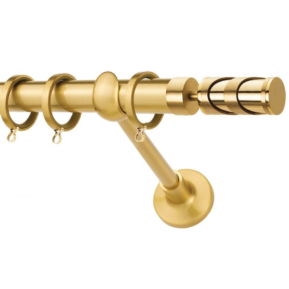 Κουρτινόξυλο μονό ορο ματ Zogometal Prestige Collection PR4122 Φ25mm