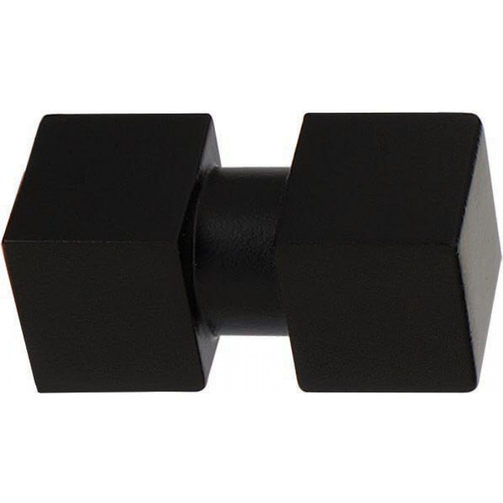 Άκρα-τέρματα κουρτινόξυλων Zogometal architect 4144 black soft touch