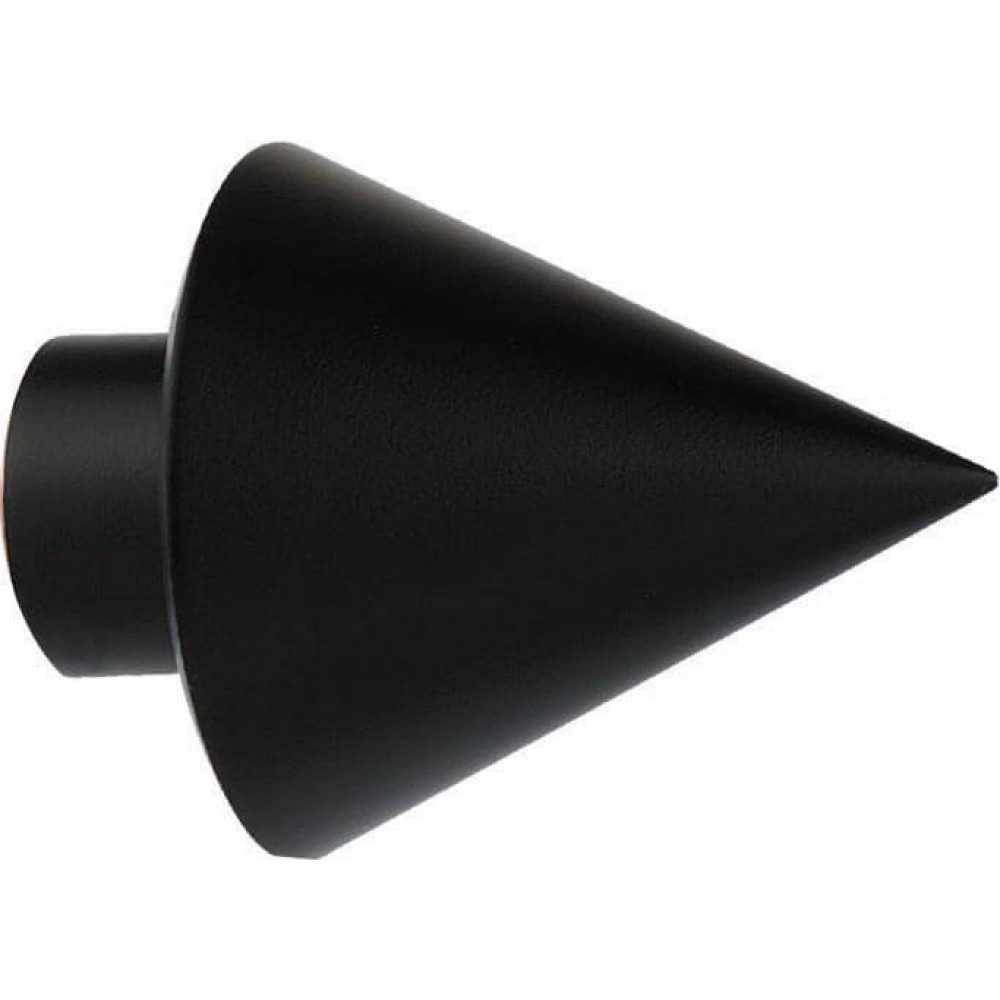 Άκρα-τέρματα κουρτινόξυλων Zogometal architect 4146 black soft touch