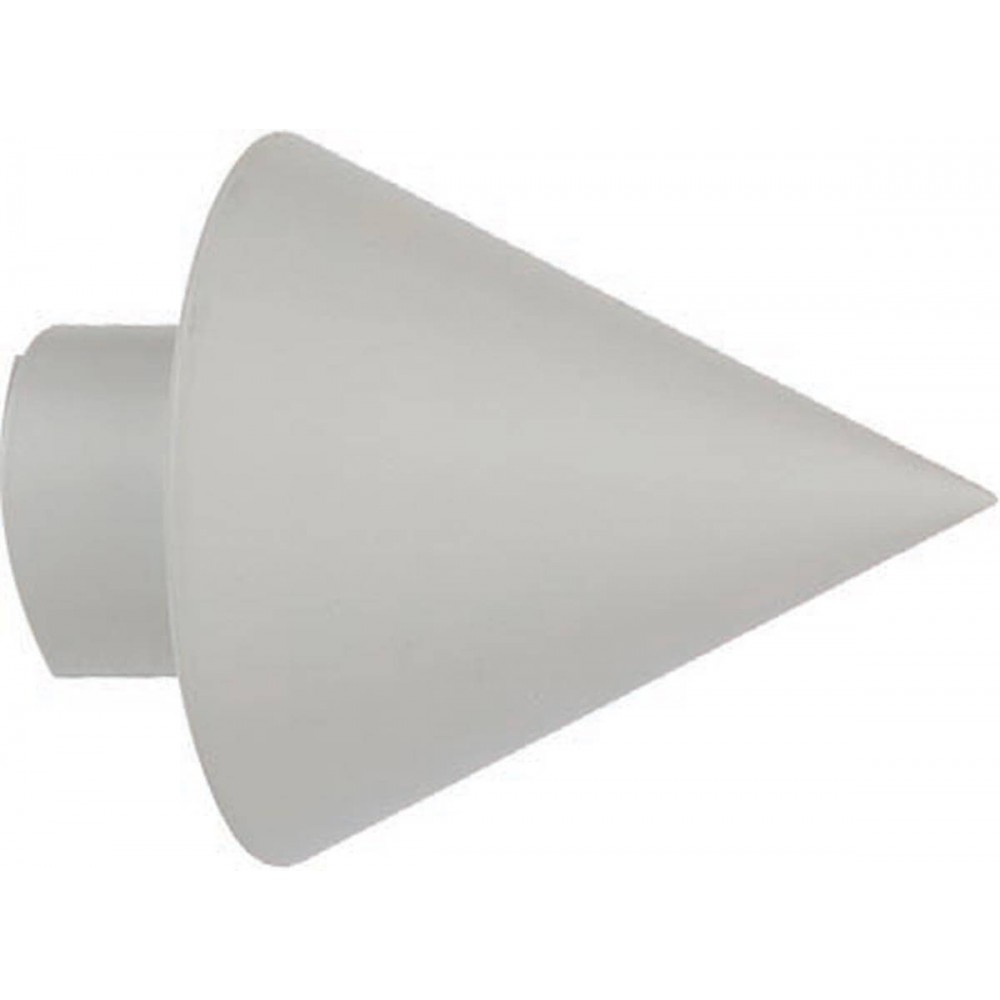 Άκρα-τέρματα κουρτινόξυλων Zogometal color more 4146 ice white