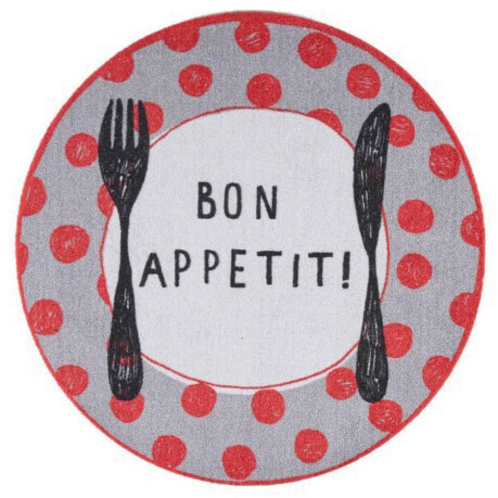 Χαλάκια κουζίνας cook & wash 401 red dots bon appetit Φ67cm