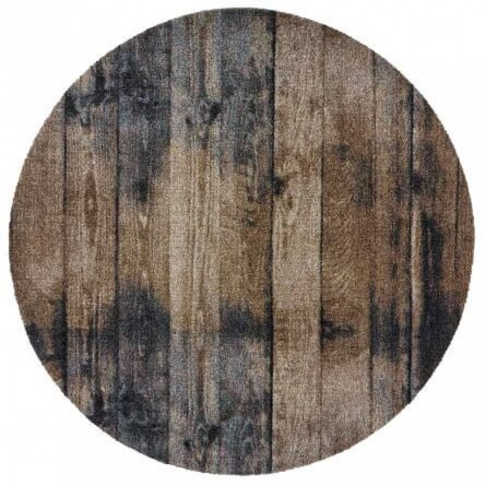 Χαλάκια στρογγυλά Universal 700 wood brown Φ 100cm