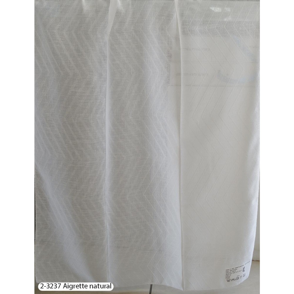 Κουρτίνες μονόχρωμες 2-3237 Aigrette Natural με το μέτρο