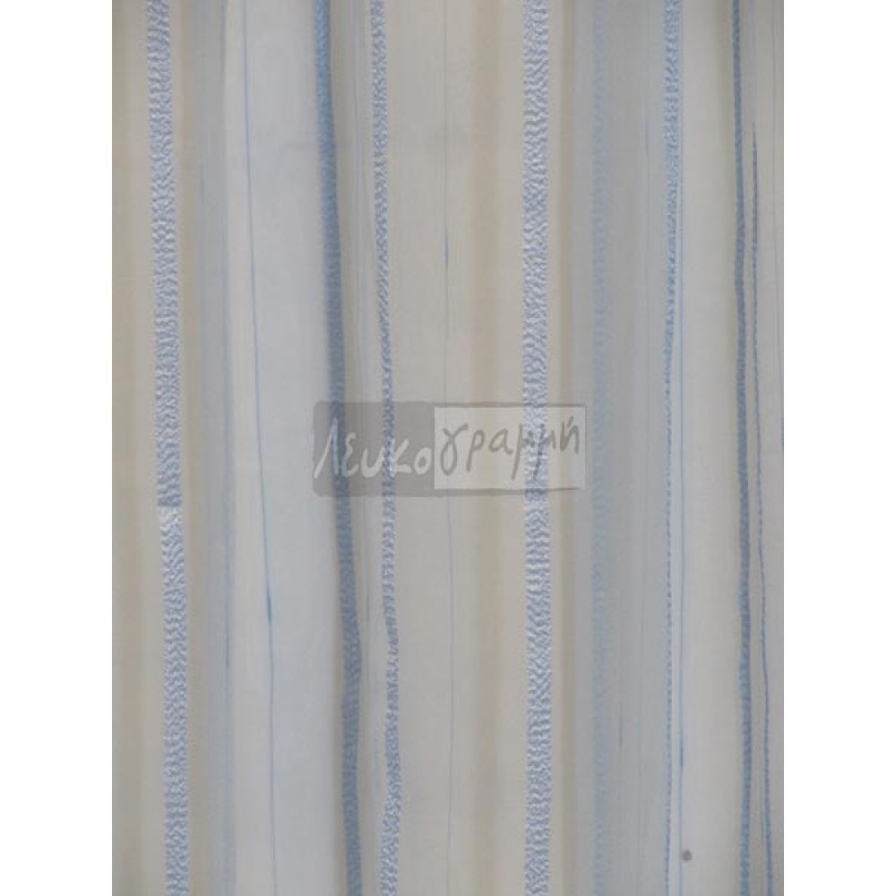 Κουρτίνα Οργάντζα έτοιμη με τρέσα Striped 3m