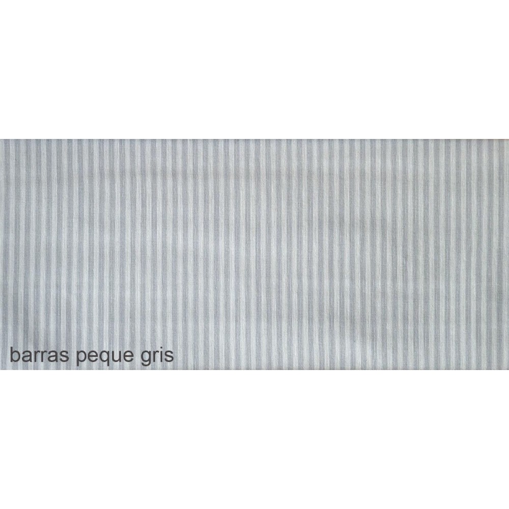 Ύφασμα λονέτα με το μέτρο Estampada Barras peque gris