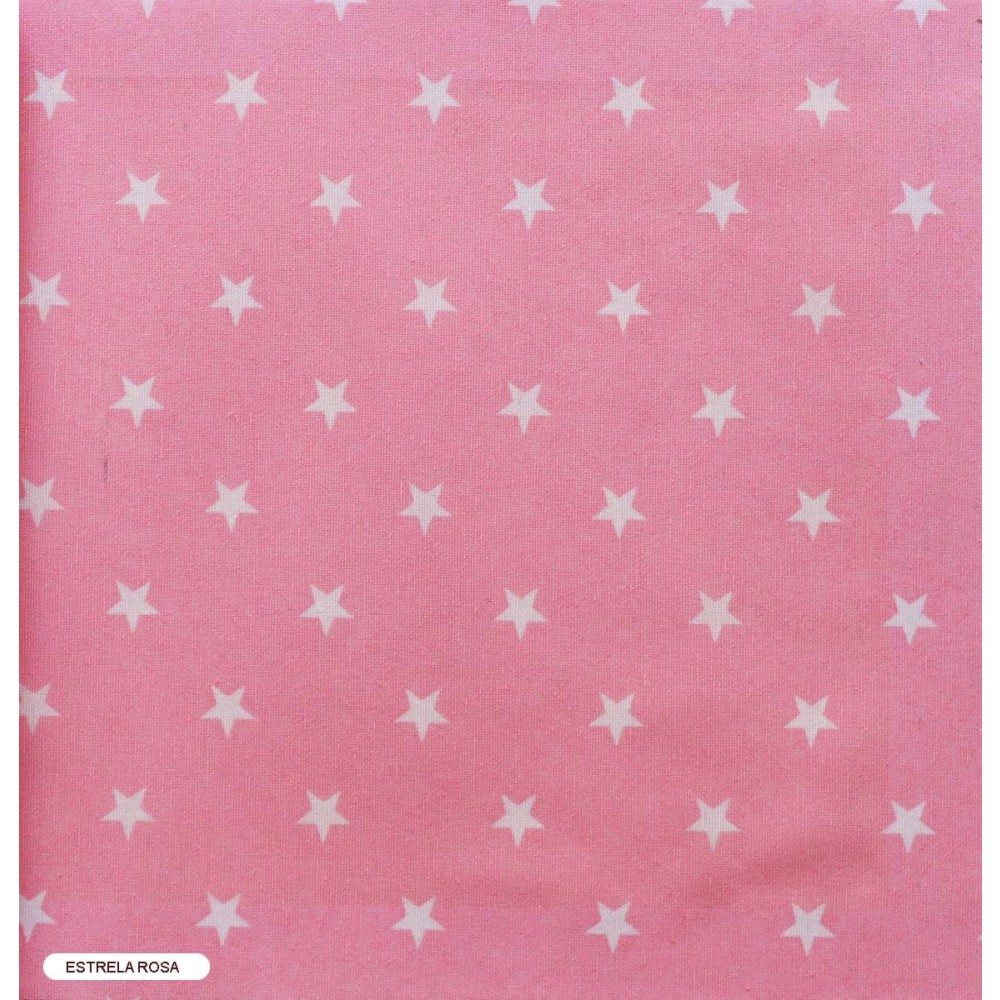 Ύφασμα παιδικό αστεράκια Estrela Rosa με το μέτρο 