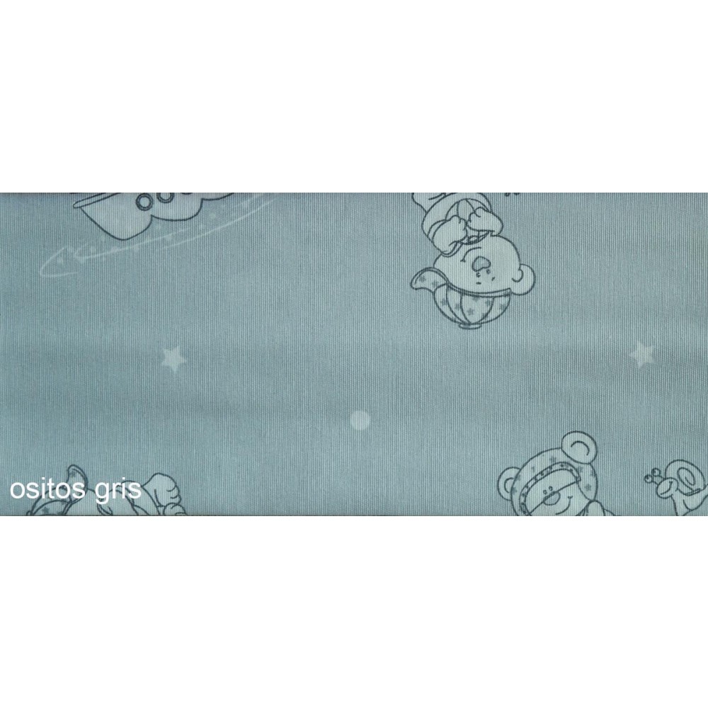 Ύφασμα bebe με το μέτρο Estampada Ositos gris