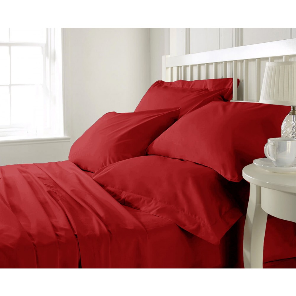 Σεντόνι τεμάχιο υπέρδιπλο Anna Riska Prestige κόκκινο 240x270