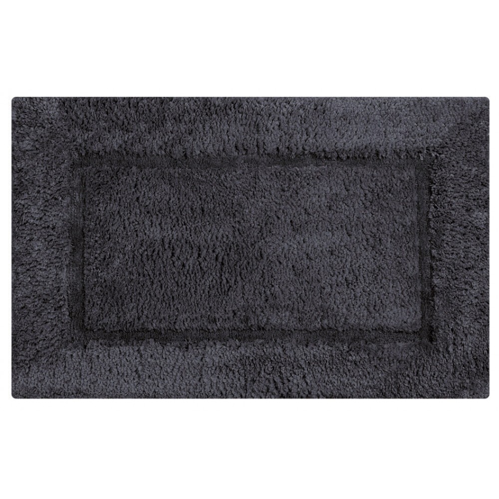 Πατάκια μπάνιου μονόχρωμα Bali dark gray 50x80cm