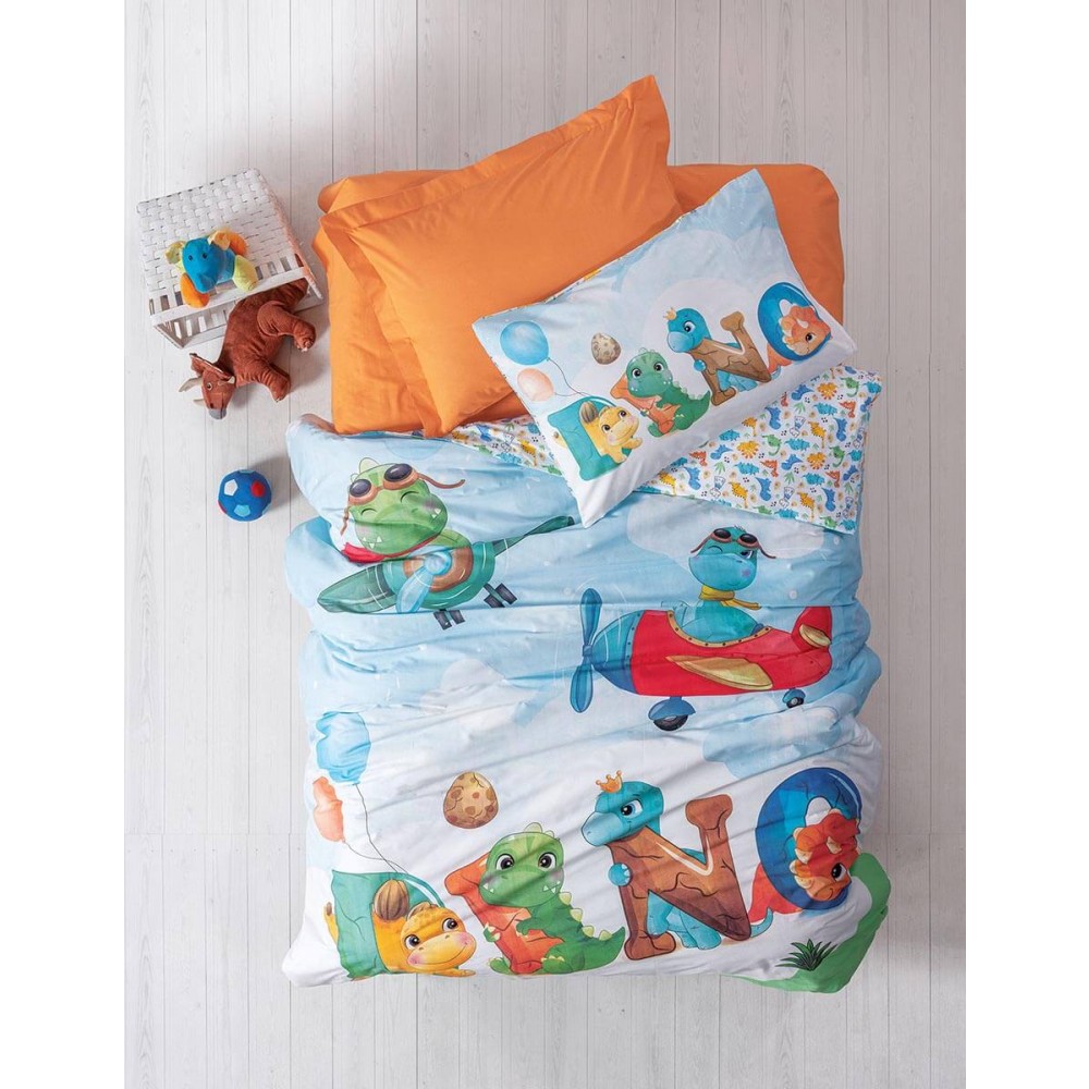 Κουβερλί σετ μονό Dino 170x240 Zoo Collection MADI