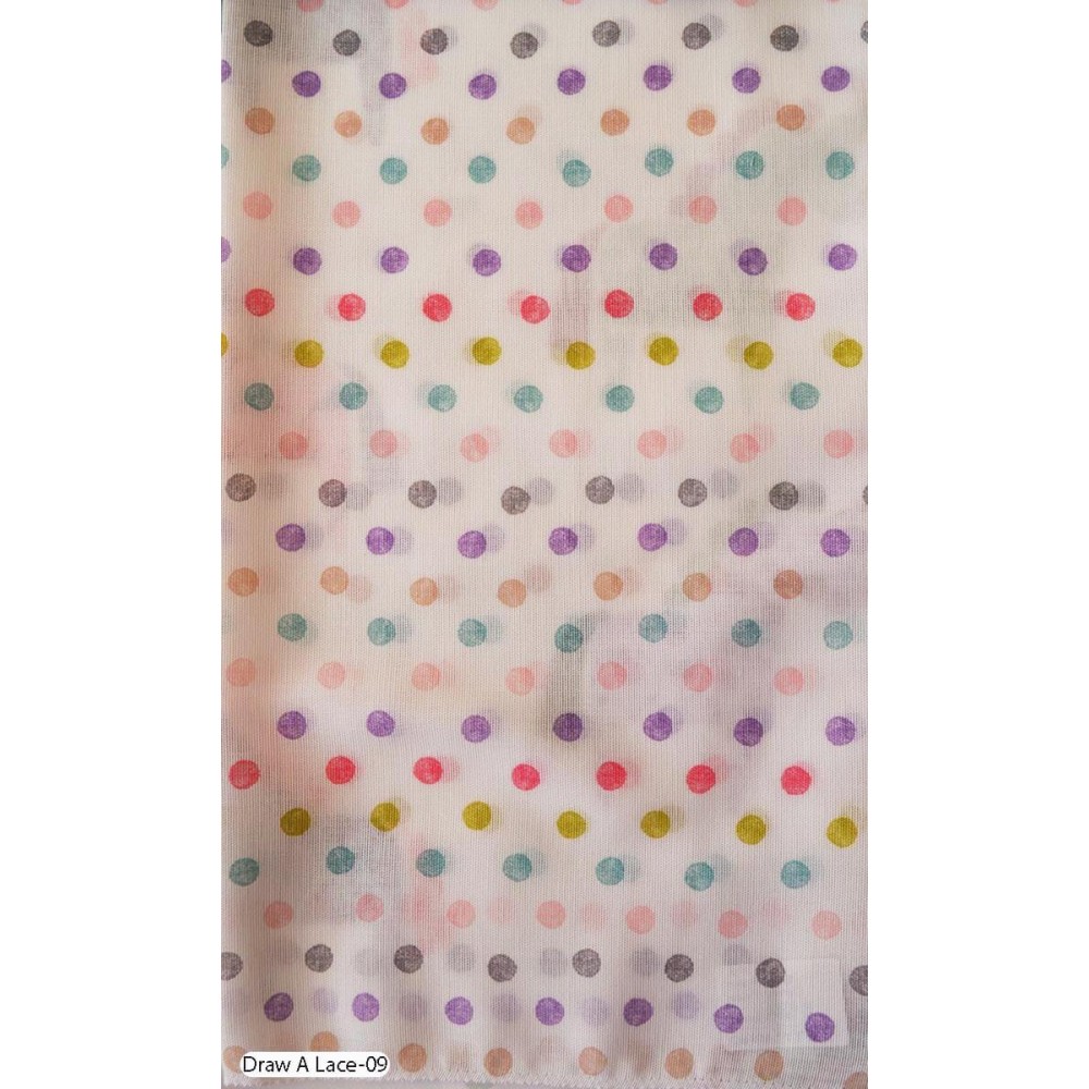 Κουρτίνα γάζα πουά Draw Lace A-09
