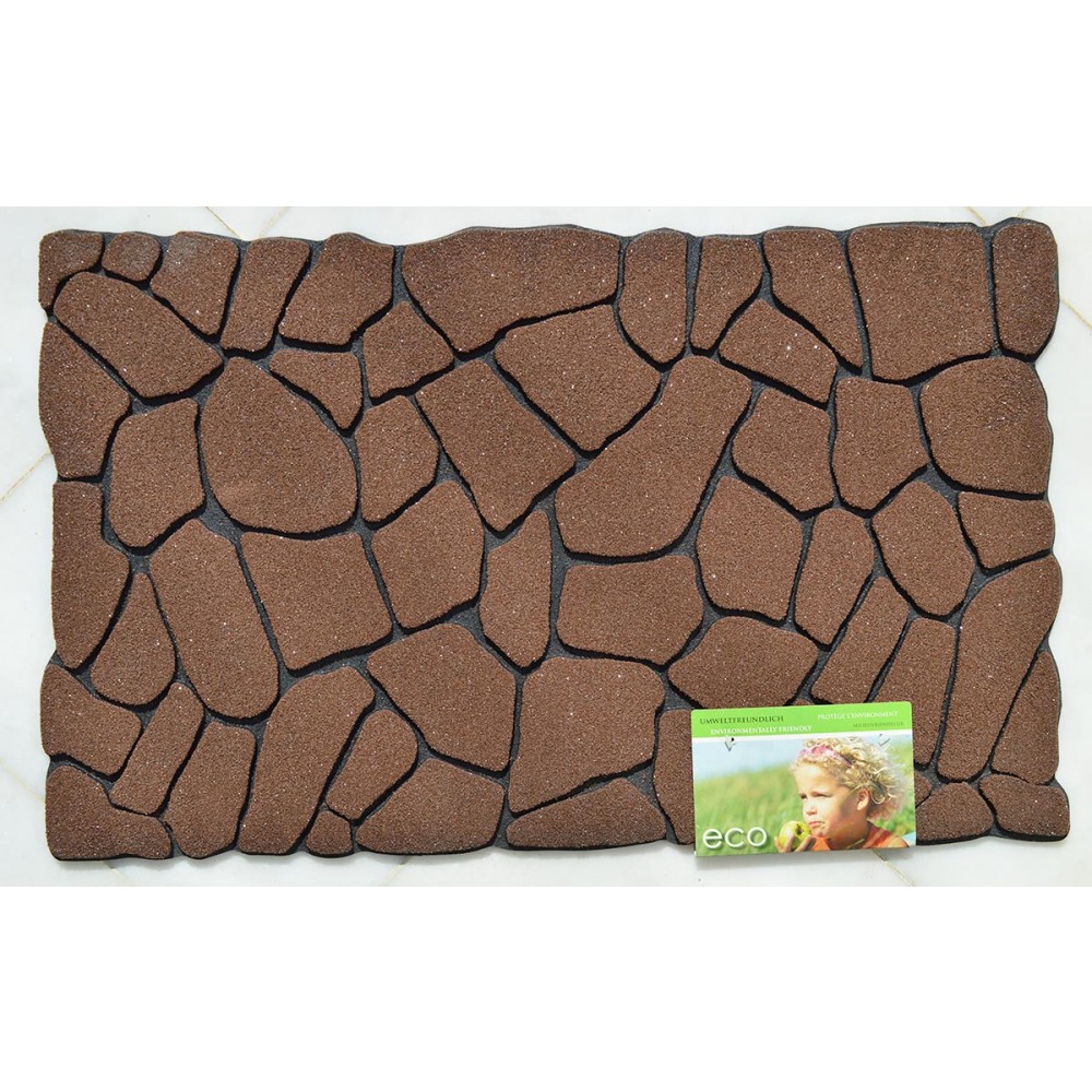 Χαλάκια εισόδου Ecomat 012 cleanscrape flagstone brown 45x75cm