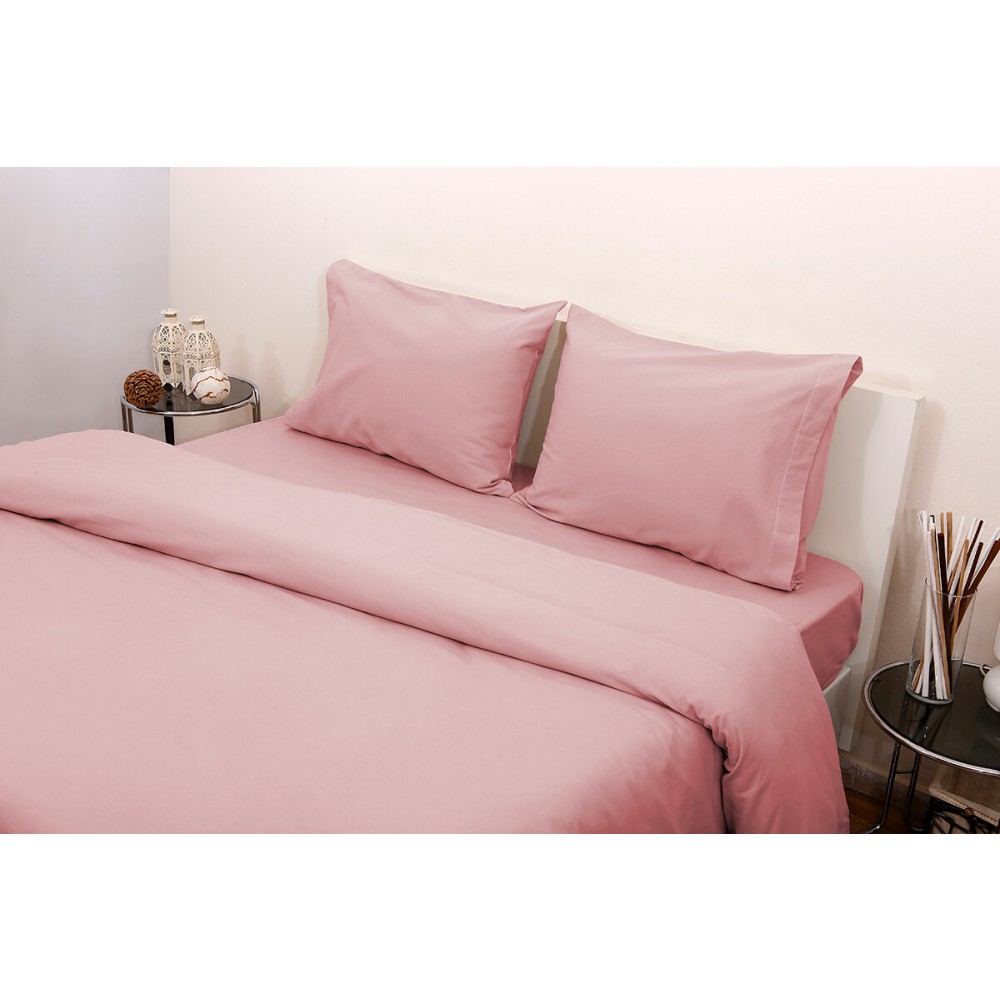 Σεντόνι τεμάχιο υπέρδιπλο Viopros Flannels 3100 Ροζ 240x265 