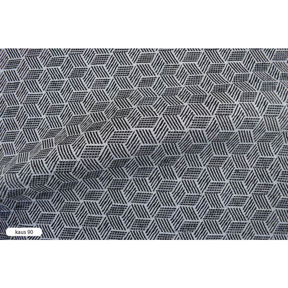 Ύφασμα ζακάρ 3d κύβοι Kaus 90 black 280cm
