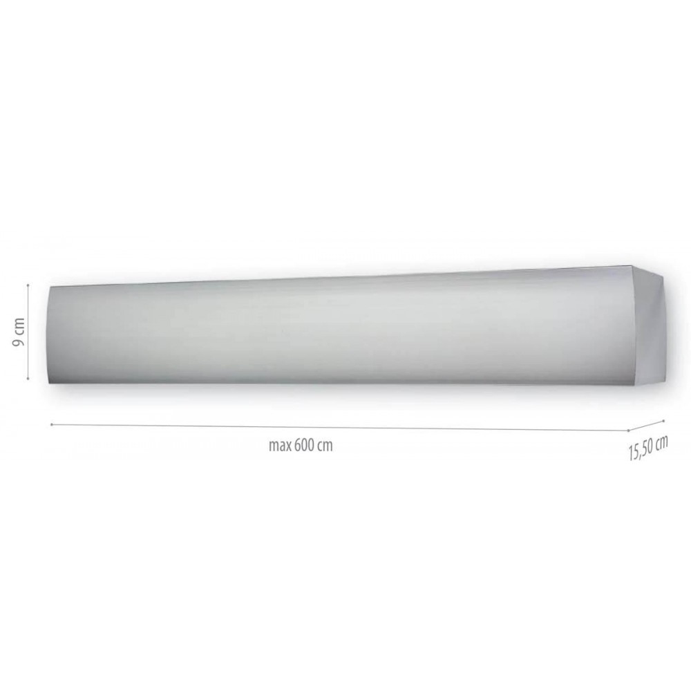 Κουρτινόξυλο μετώπη αλουμινίου inox Anartisi MA60_1