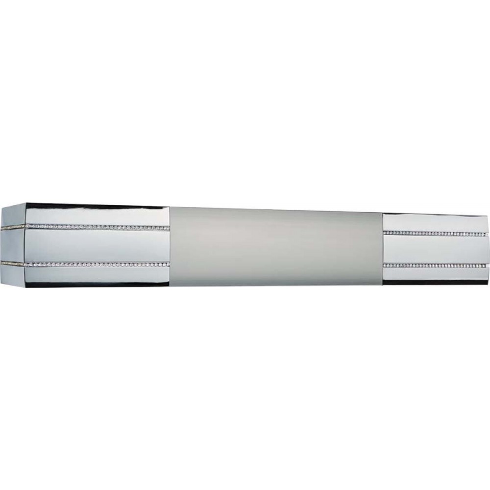 Κουρτινόξυλο μετώπη αλουμινίου inox - chrome strass Anartisi MA66