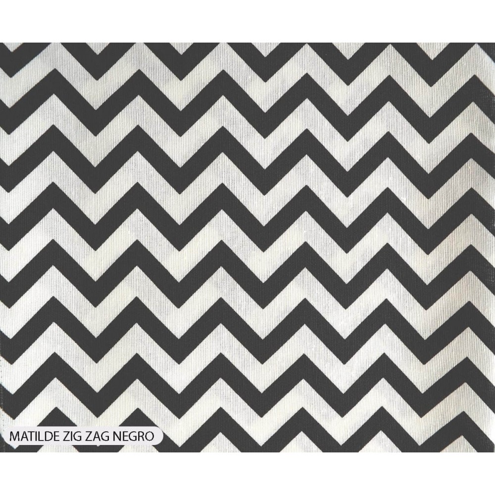Ύφασμα ριγέ loneta Matilde zig zag με το μέτρο
