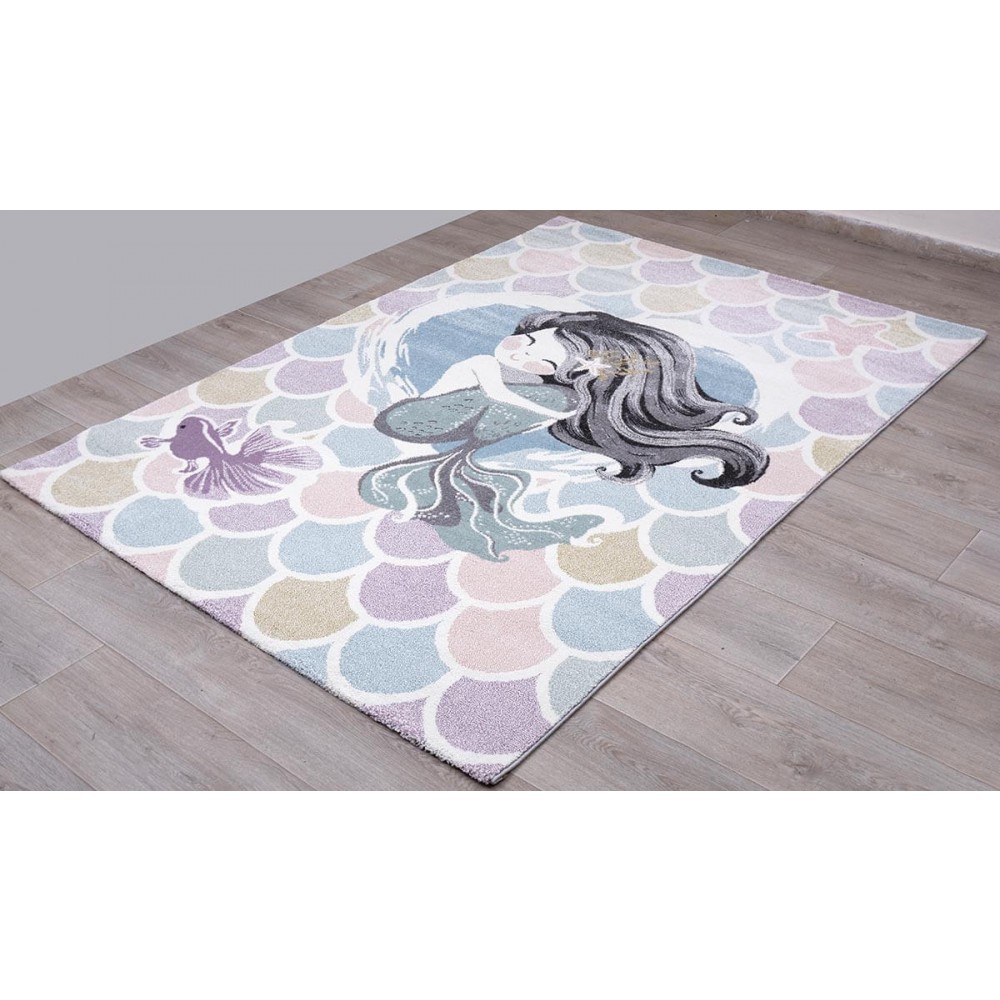 Χαλιά παιδικά γοργόνα 160x230 Viopros