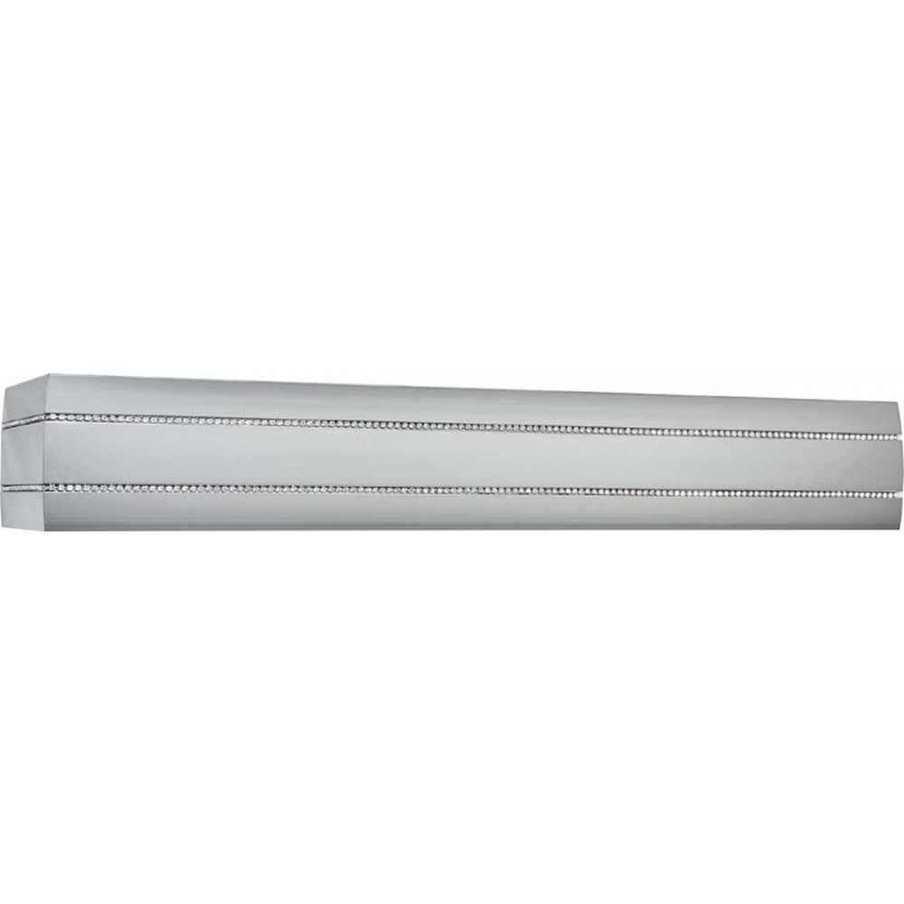 Κουρτινόξυλο μετώπη αλουμινίου inox - strass Anartisi MT90