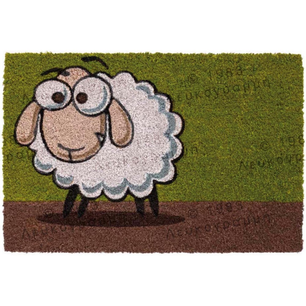 Χαλάκια εισόδου Ruco Print Χαλάκια εισόδου Ruco Print 811 Sheep Green 40x60cm 
