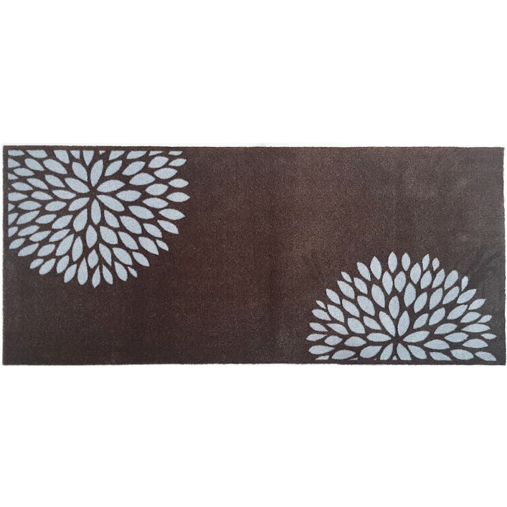Ταπέτο διάδρομος Universal 917 flowers taupe 67x150cm