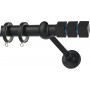 Κουρτινόξυλο μονό Ανθρακί Γαλάζιο Color more Zogometal Φ25mm CP0473