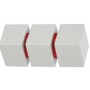 Άκρα-τέρματα κουρτινόξυλων Zogometal color more 0473 ice white red