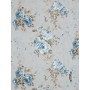 Ύφασμα σταμπάτο εμπριμέ Amanda blue 2-4257