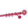 Κουρτινόξυλο μονό εφηβικό-παιδικό Φούξια-Ροζ Color Pop Zogometal Φ25mm CP4054