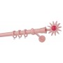 Κουρτινόξυλο μονό εφηβικό-παιδικό Ροζ-Φούξια Color Pop Zogometal Φ25mm CP4054