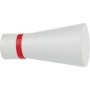 Άκρα-τέρματα κουρτινόξυλων Zogometal color more 4110 ice white red